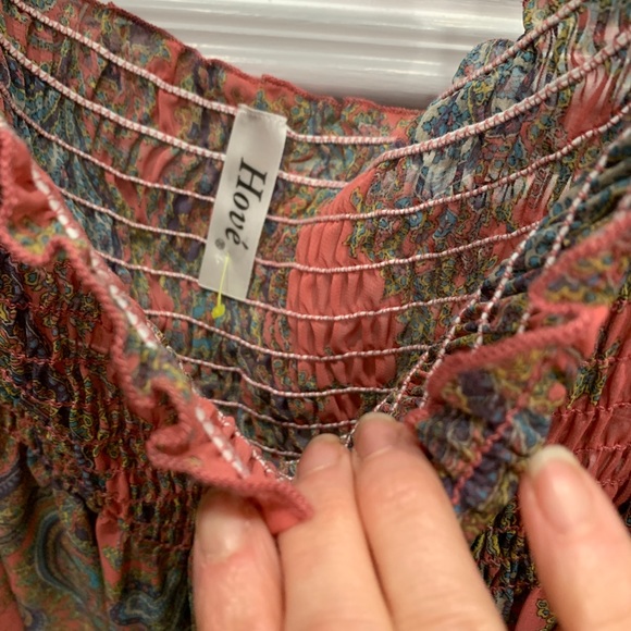 Paisley off the shoulder top - Picture 3 of 3